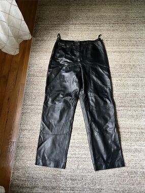 Mixit Black Leather Pants, woman size 14, super soft, like new